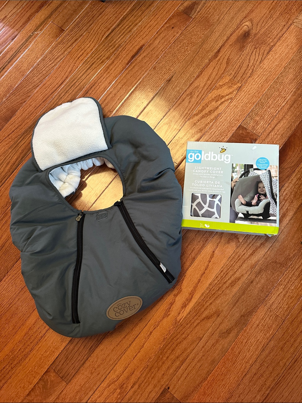 Infant Car Seat Cover  Gray